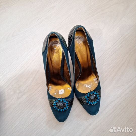 Туфли замшевые 38