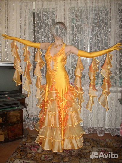 Платье для спортивных бальных танцев стандарт St