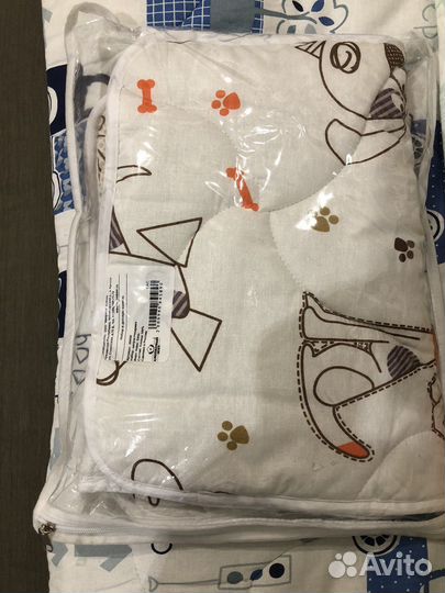 Набор в коляску, матрас и подушка новые