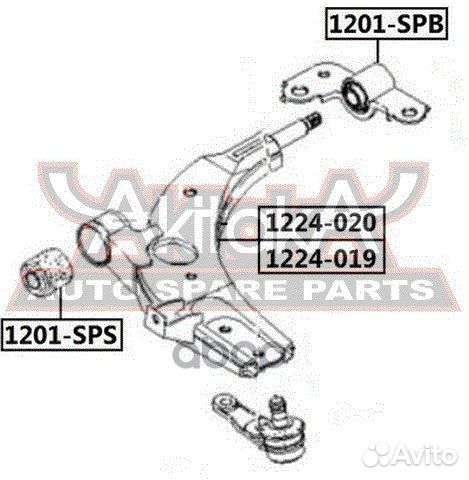Сайлентблок переднего рычага задний без кронште