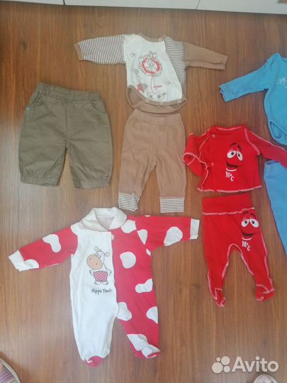 Детские вещи пакетом 56 62 68