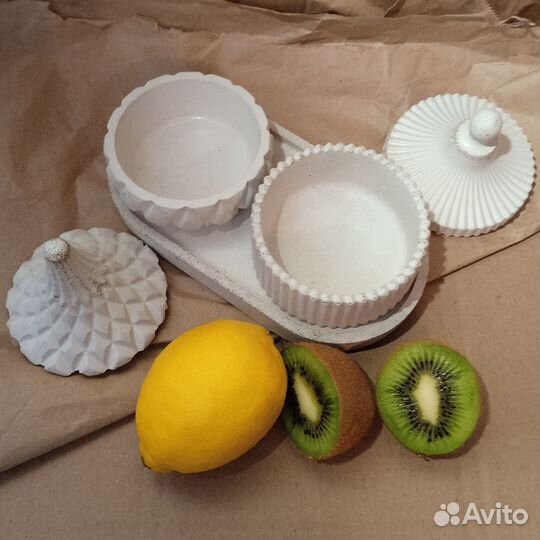 Подарочный набор шкатулок из бетона