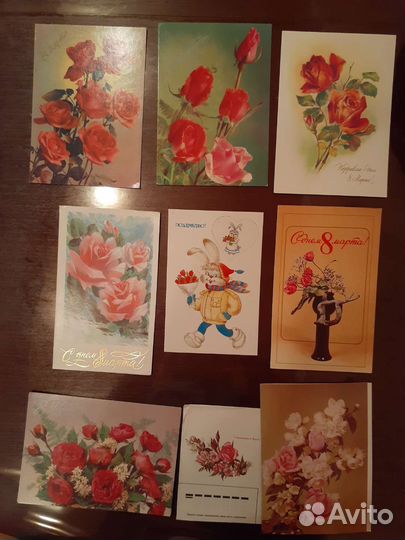 Открытки СССР - 8 марта