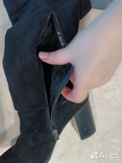 Сапоги ботфорты женские еврозима