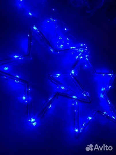 Гирлянда - штора Звезды