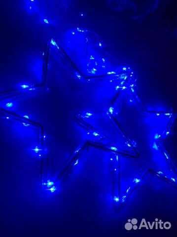 Гирлянда - штора Звезды