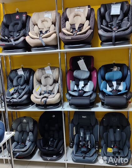 Новое поворотное автокресло до 36 кг с isofix