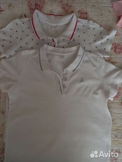Рубашки-поло для девочки, в школу, 140 см