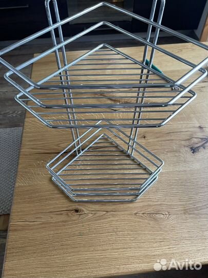 Угловая полка в ванную