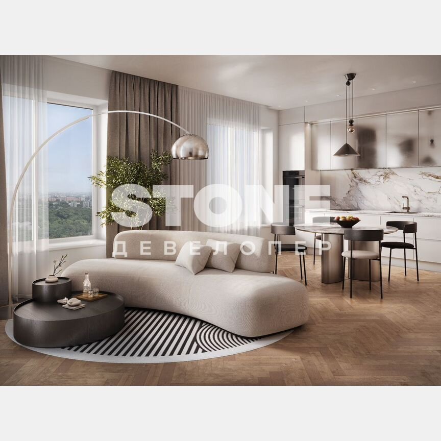 2-к. квартира, 59,3 м², 9/24 эт.