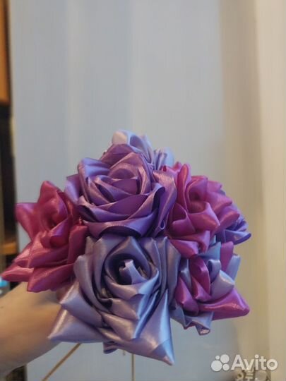 Букет из атласных лент