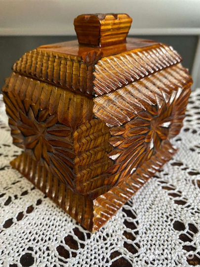 Шкатулка деревянная СССР