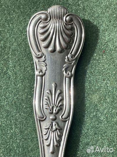 Антикварная Серебряная столовая ложка, Англия