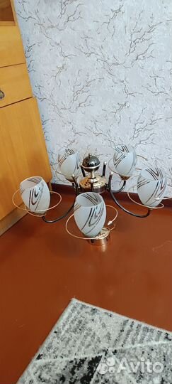 Люстра потолочная бу