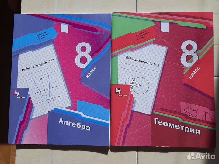 Рабочие тетради по алгебре и геометрии 8 класс