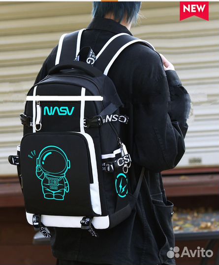 Школьный рюкзак светящийся портфель ранец в школу