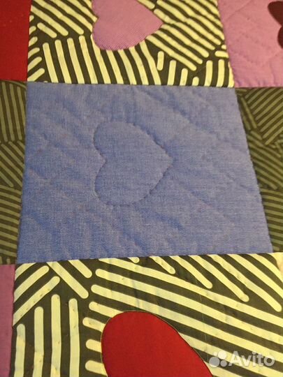 Пример работы: Одеяло печворк.С добрым сердцем