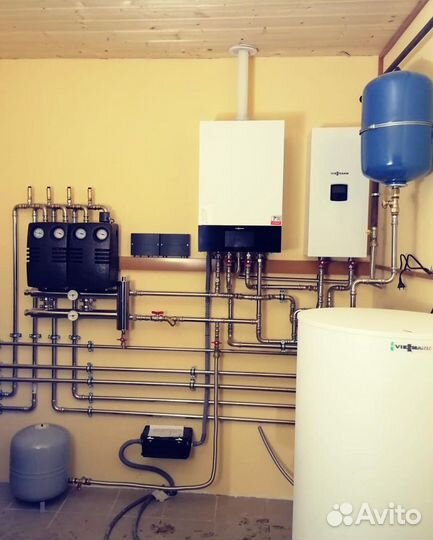Монтаж Ремонт Чистка Котлов Viessmann Buderus итд