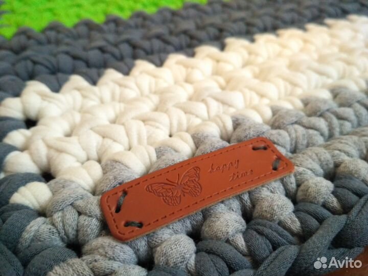 Детский коврик из трикотажной пряжи