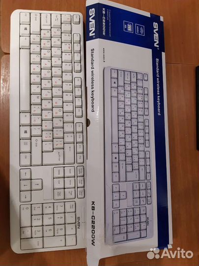 Клавиатура беспроводная белая