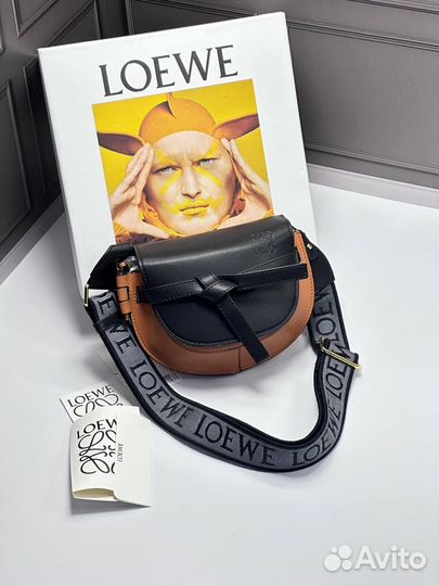 Сумка loewe 2 размера кожа