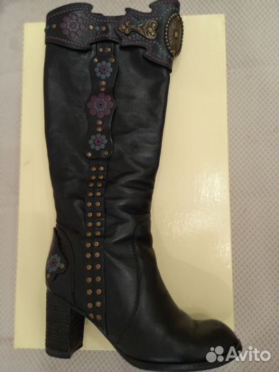 Сапоги женские натуральная кожа 37