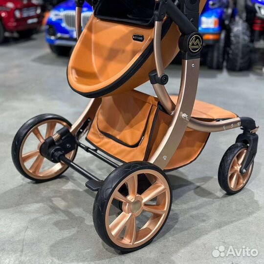 Коляска 3 в 1 Dalux/Luxmom 608-2 коричневый