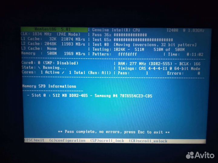 Оперативная память ddr2 для ноутбука 512мб