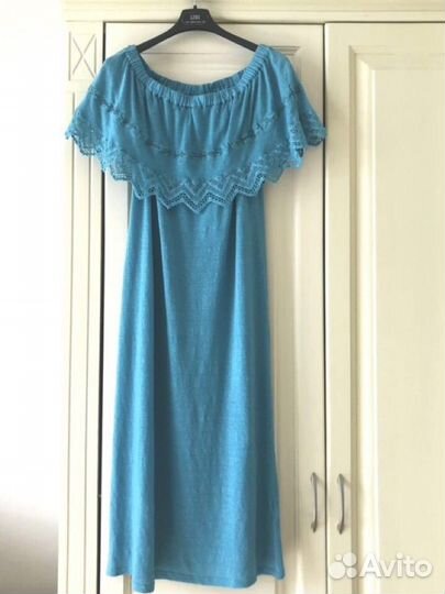 Льняное платье сарафан 120% Lino, 42-44р, Италия