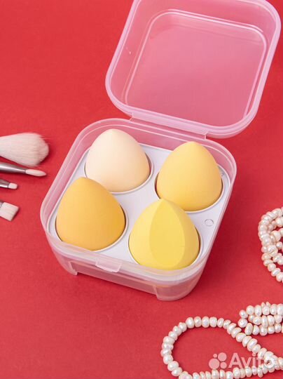 Набор спонжей для макияжа 4шт