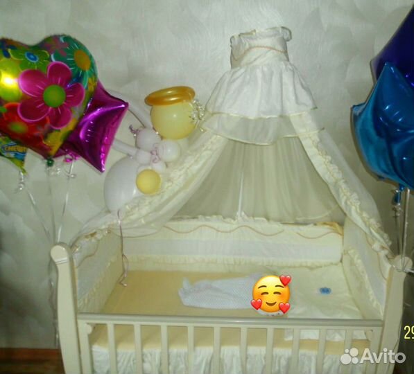 Детская кроватка маятник