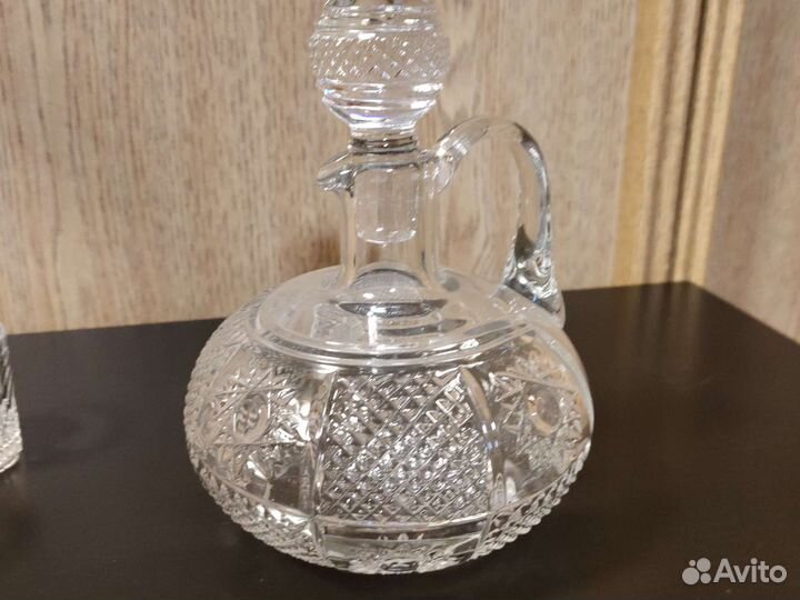 Графин хрустальный с рюмками СССР