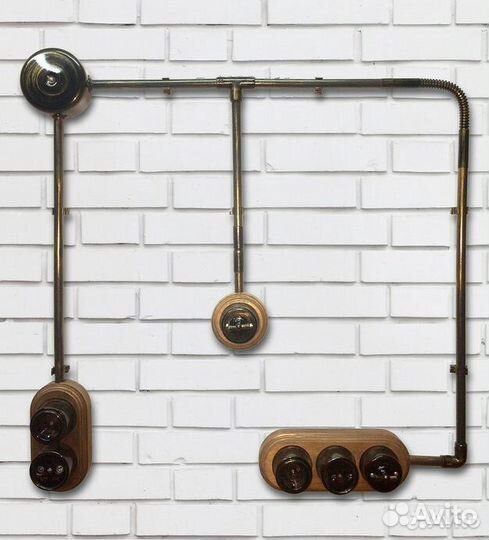 Проводка в стиле лофт. Декоративные трубы