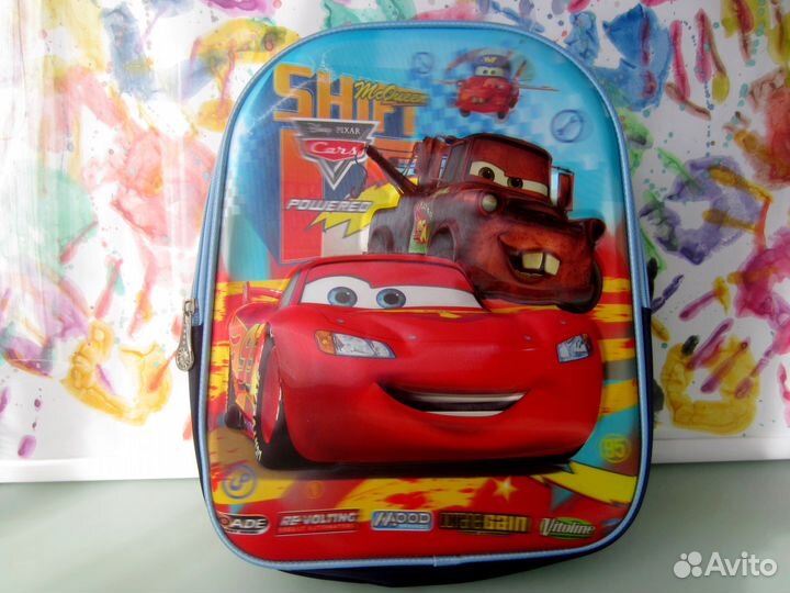 Рюкзак 3D Детский Голограмма Тачки Маквин Мэтр