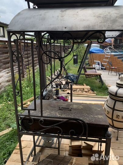 Мангал с крышей