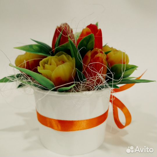 Букет цветов из мыла