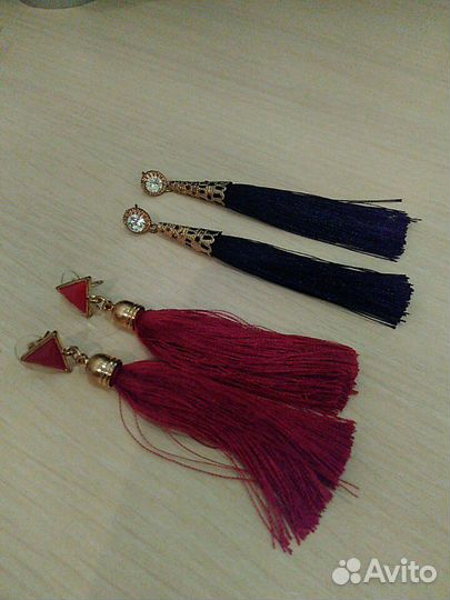 Серьги кисти