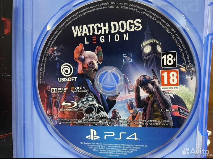 Диск PS4 Watch Dogs: Legion