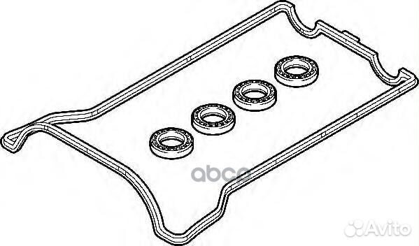 Прокладки крышки гбц (комплект: 1 прокладка пла