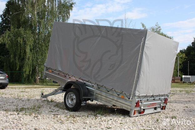 Прицеп 17.022 для скутеров, техники с тентом 150см