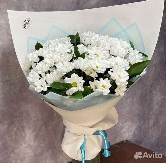 Цветы Хризантемы букет