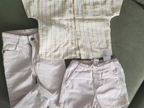 Джинсы, шорты, рубашка 86-92