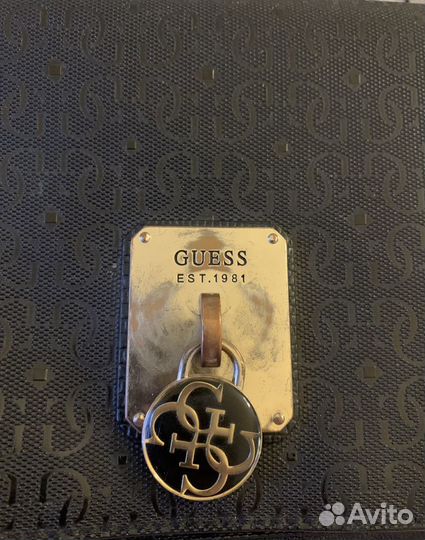 Сумка женская через плечо черная guess