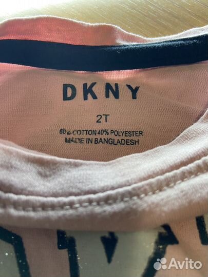 Оригинал Лонгслив водолазка для девочки dkny 86/92