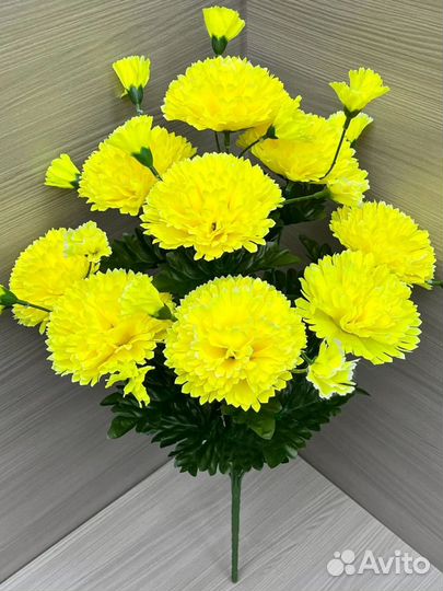 Искусственные цветы гвоздики опт и розница