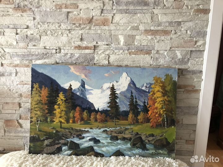 2 картины маслом на холсте,40 на 50 в родной раме