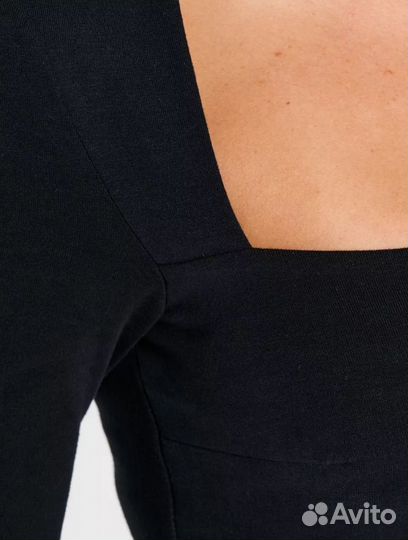 Платье черное мини