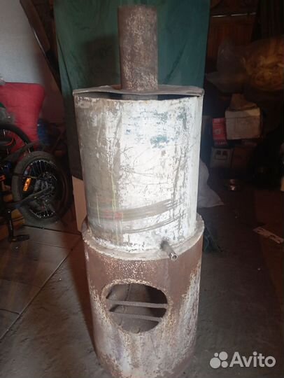 Чугунная печь для бани,с баком воды, из нержавейки