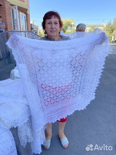 Оренбургский Пуховой платок новый