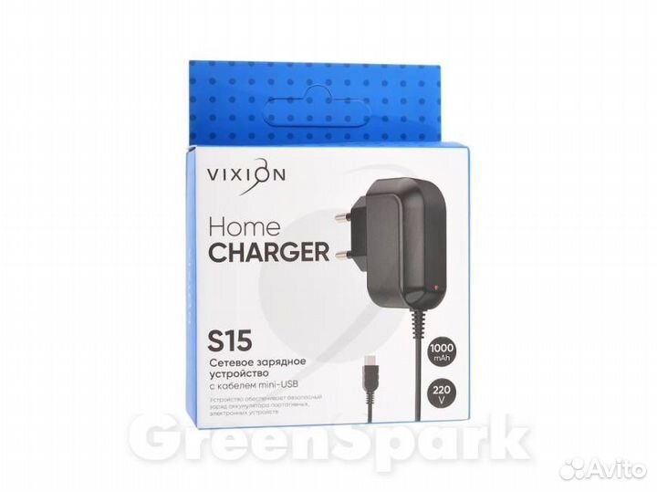 Сзу vixion S15 1A miniUSB черный